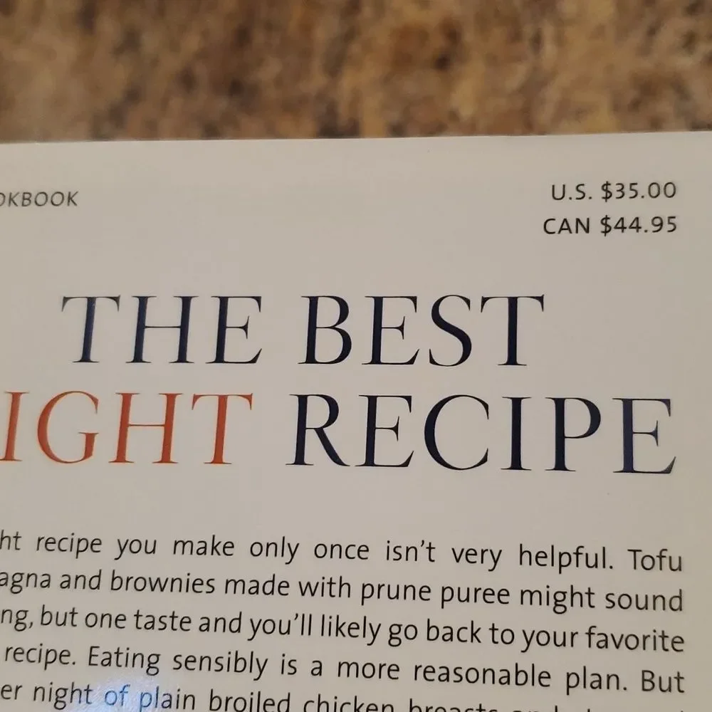 The Best Light Recipe COOKBOOK. by the  editors of cook's illustrated HC DJ 1st